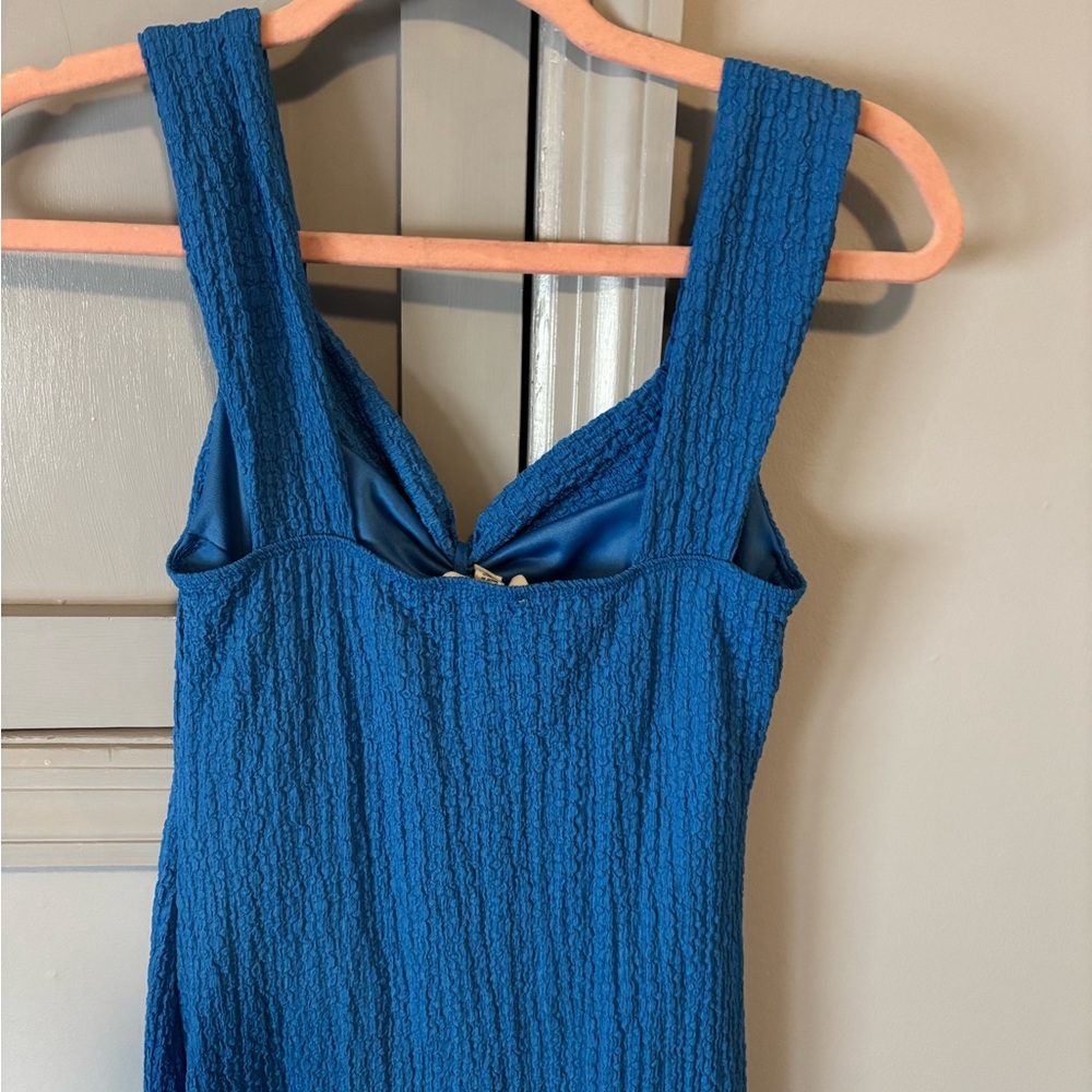 See You Monday Vibrant Blue Midi Dress - Picture 2 of 4
